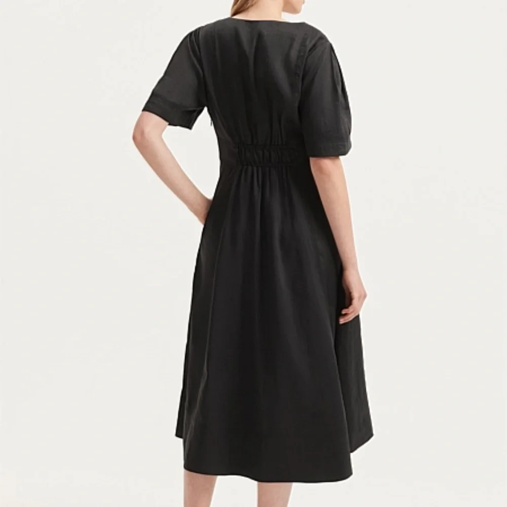 COUNTRY ROAD PANELLED MIDI DRESS WITH POCKETS SIZE 16 - Picture 2 of 4